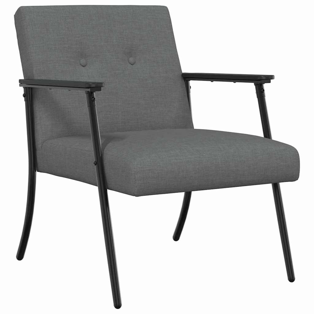 fauteuil Gris foncé 59 x 75 x 78 cm tissu - XIOS