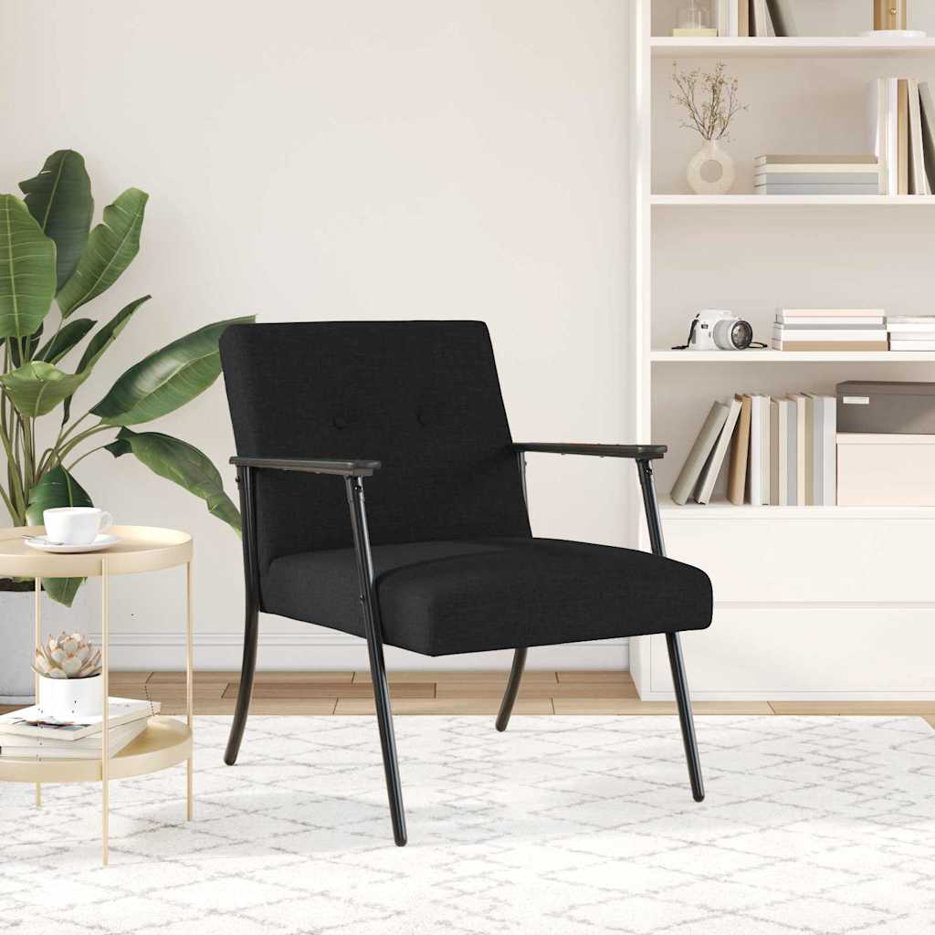 fauteuil Noir 59 x 75 x 78 cm tissu - XIOS