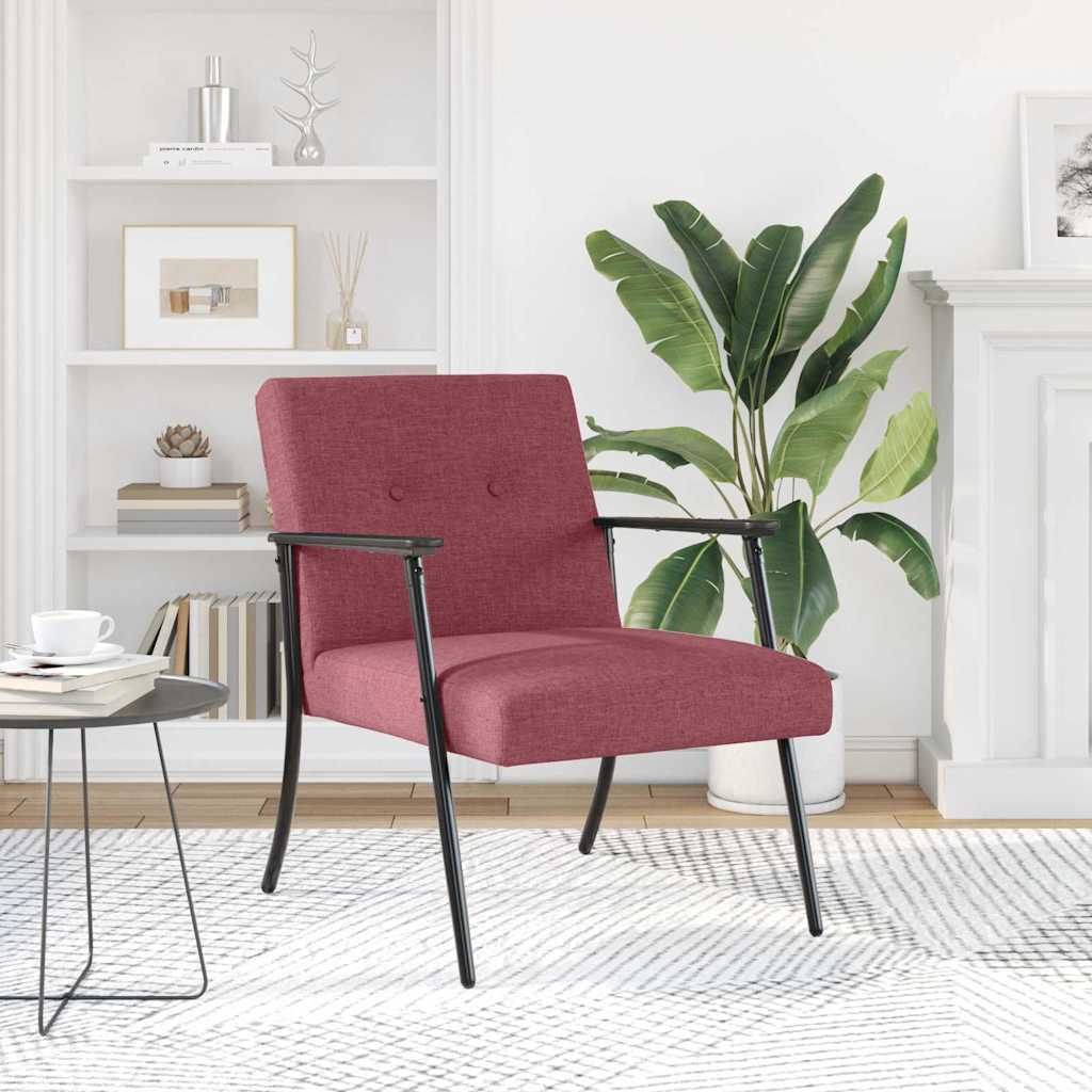 fauteuil Bordeaux 59 x 75 x 78 cm tissu - XIOS
