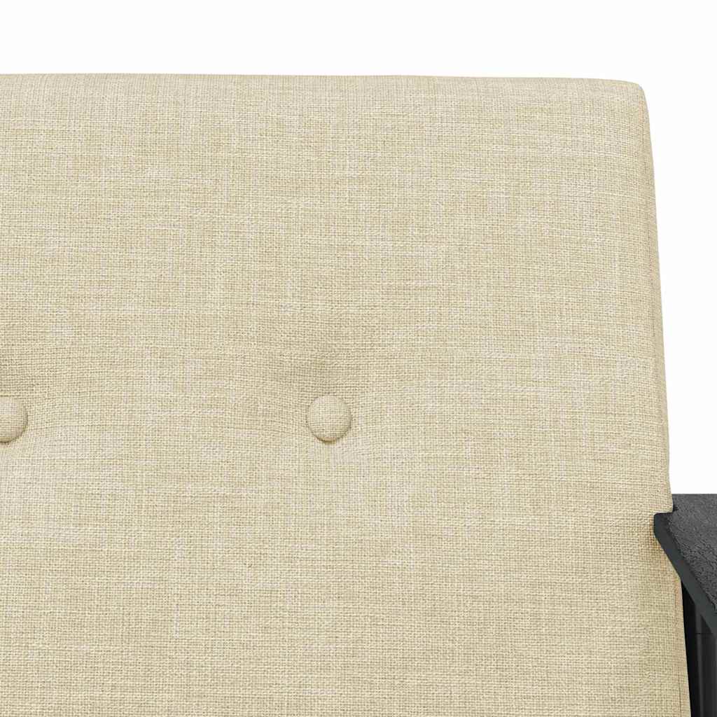 fauteuil Crème 59 x 75 x 78 cm tissu - XIOS