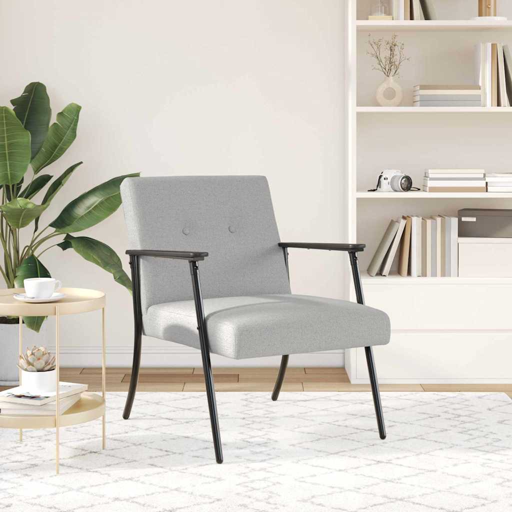 fauteuil Gris nuage 59 x 75 x 78 cm tissu - XIOS