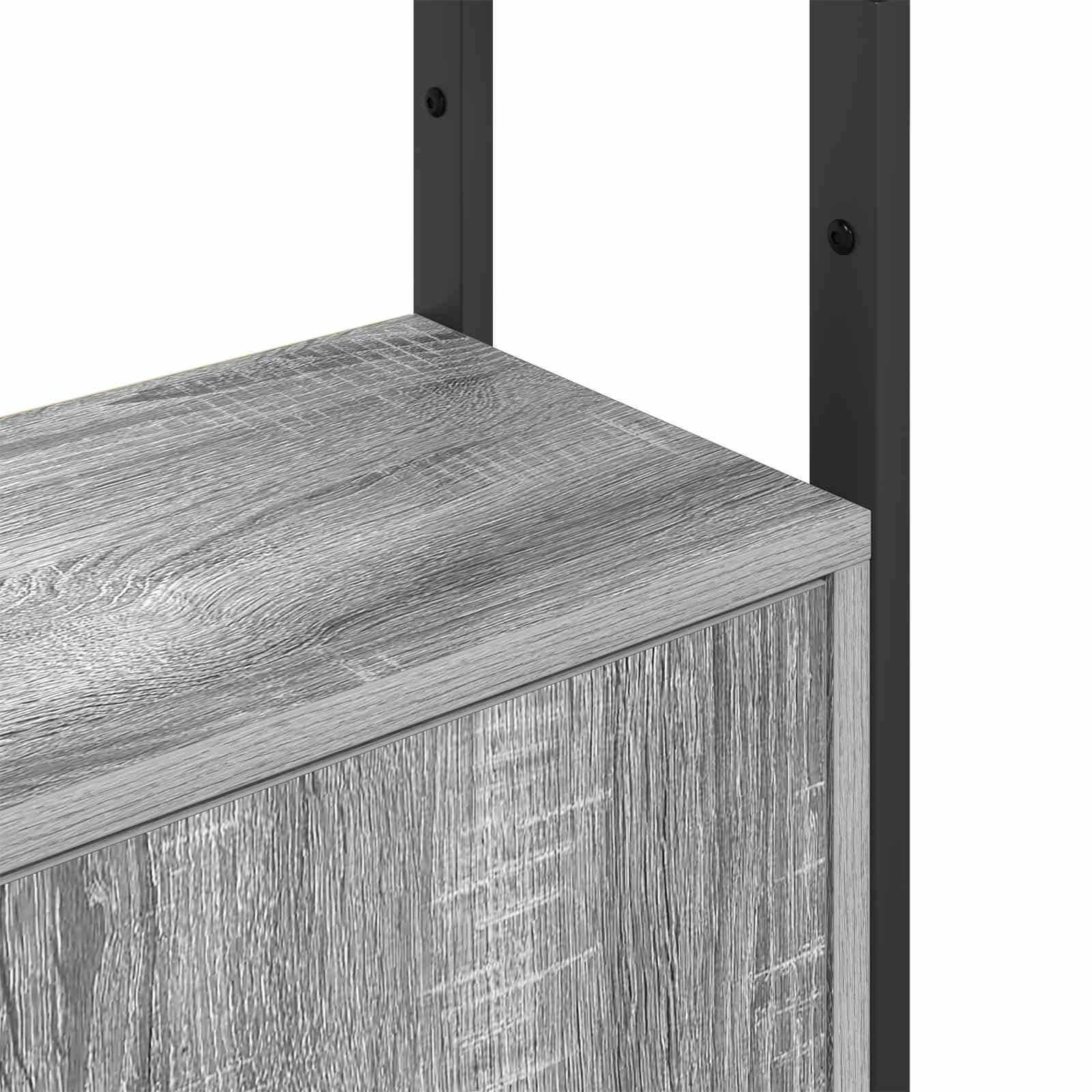 Bibliothèque Gris Sonoma 40 x 24 x 161 cm Bois d'ingénierie - XIOS