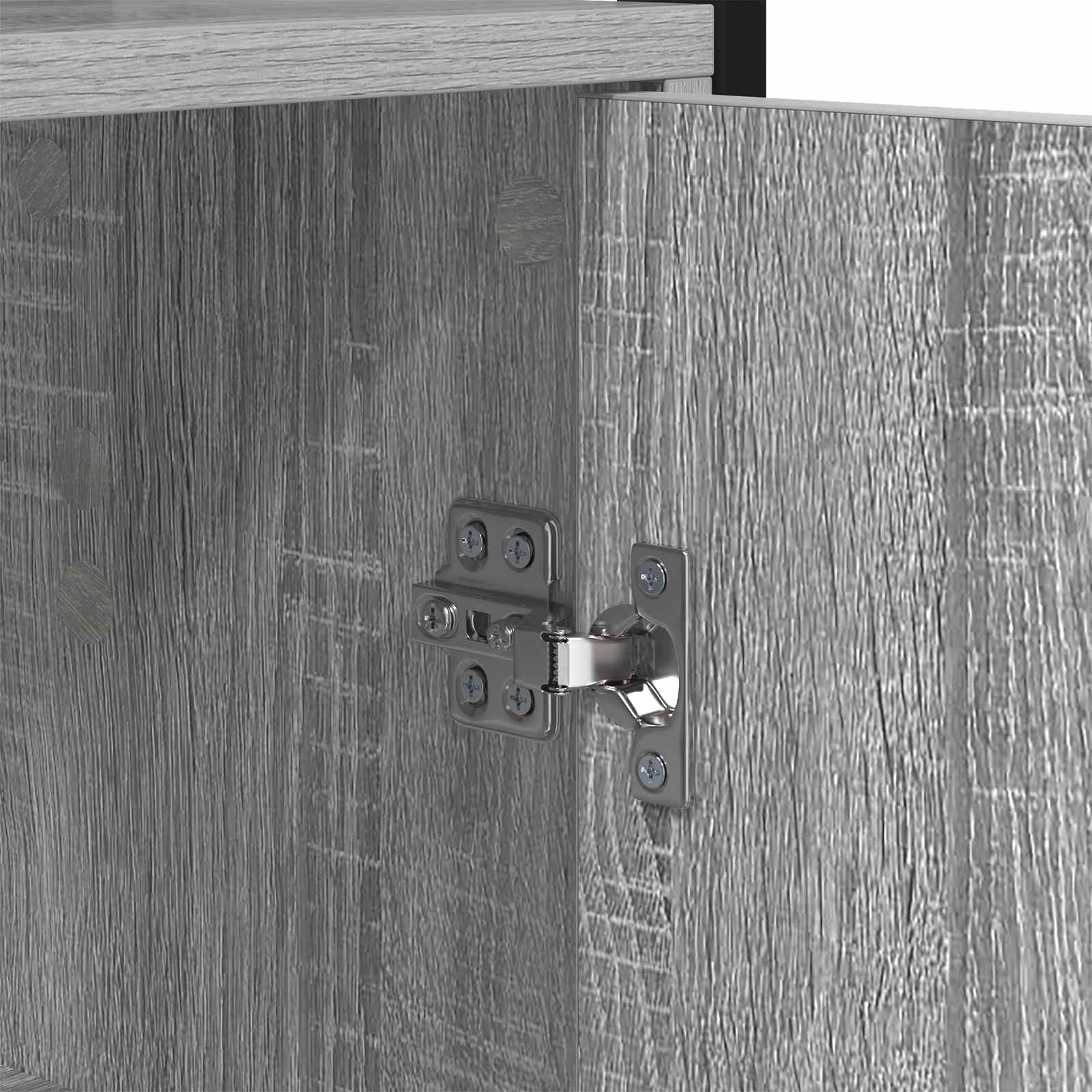Bibliothèque Gris Sonoma 40 x 24 x 161 cm Bois d'ingénierie - XIOS
