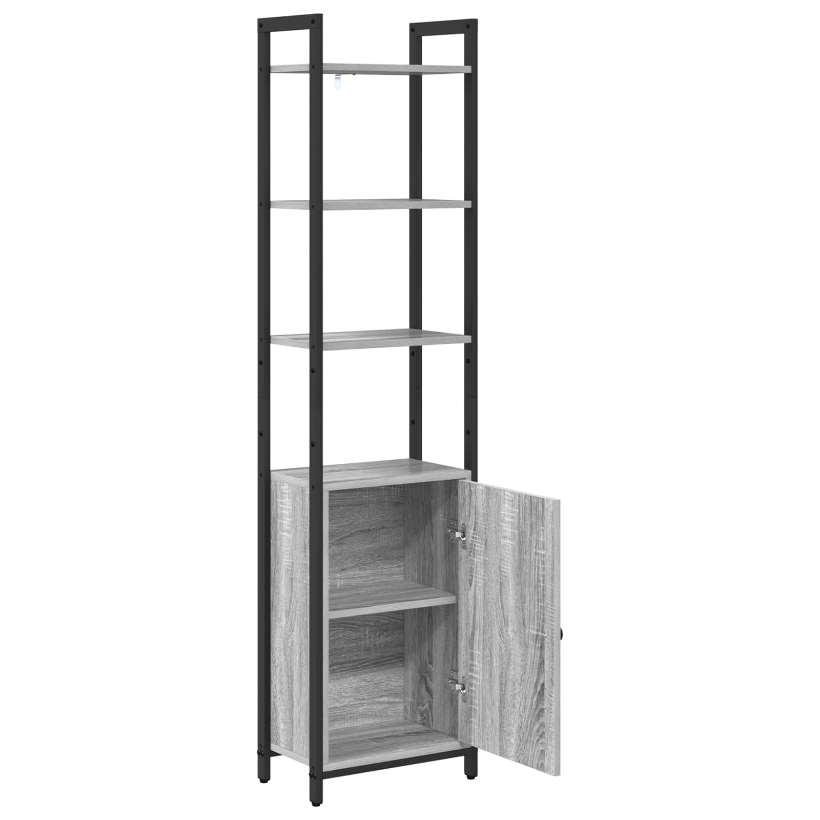 Bibliothèque Gris Sonoma 40 x 24 x 161 cm Bois d'ingénierie - XIOS