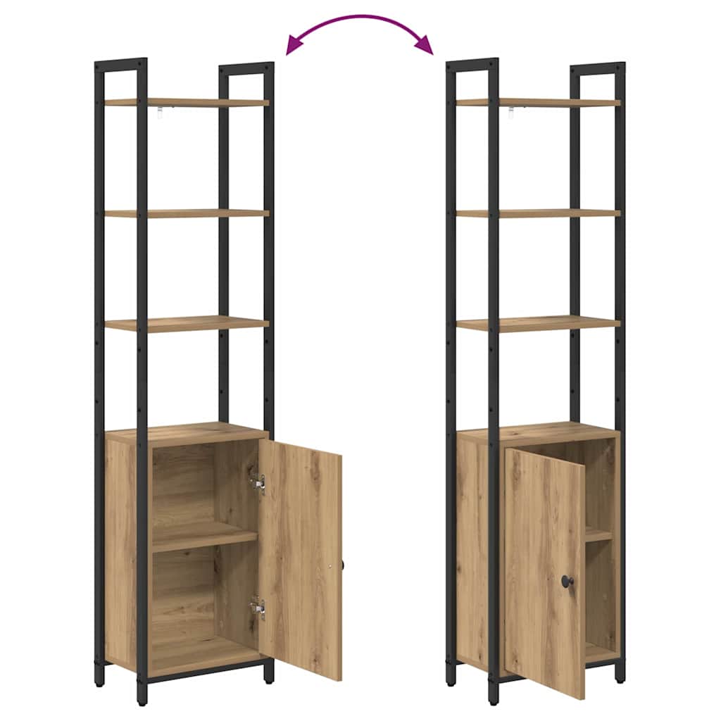 Bibliothèque Chêne artisanal 40 x 24 x 161 cm Bois d'ingénierie - XIOS