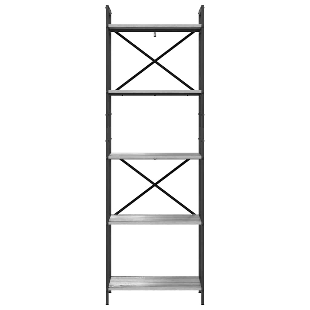 Étagère Gris Sonoma 56 x 34 x 171 cm Bois d'ingénierie - XIOS