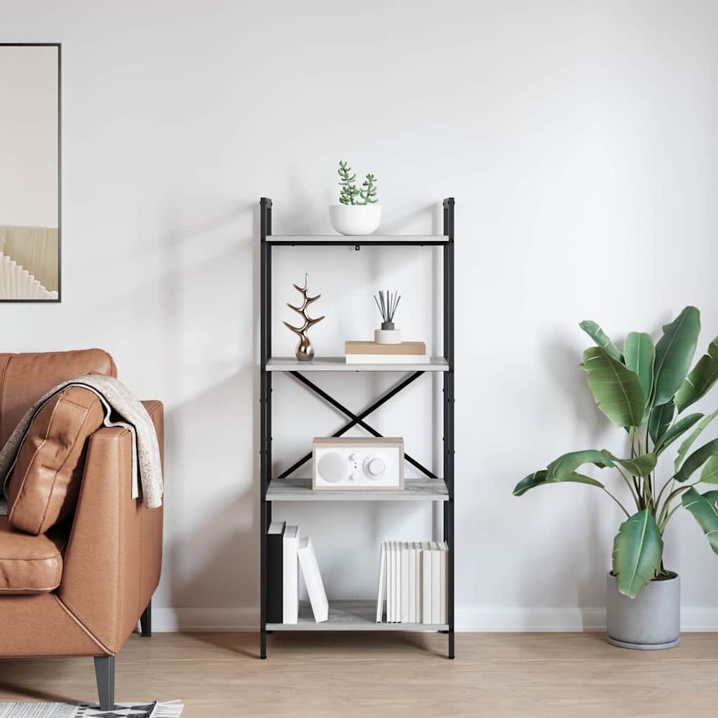 Étagère Gris Sonoma 56 x 34 x 133,5 cm Bois d'ingénierie - XIOS