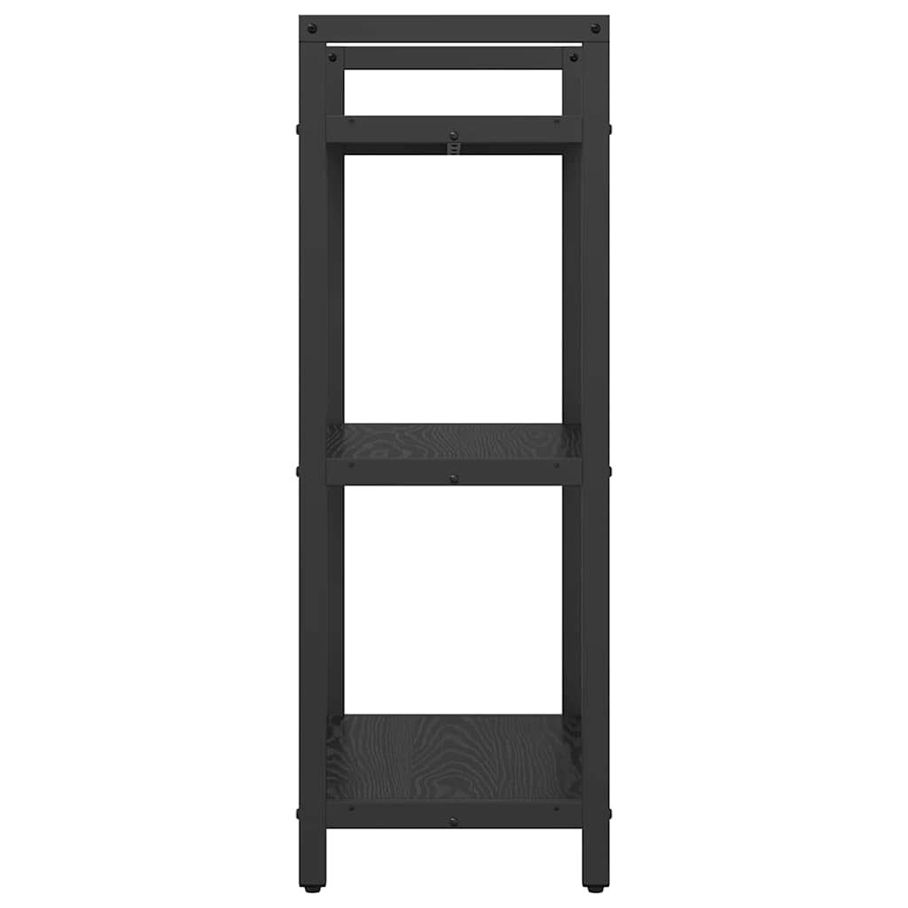 Étagère 3 niveaux 56 x 34 x 96 cm Bois d'ingénierie Chêne noir - XIOS