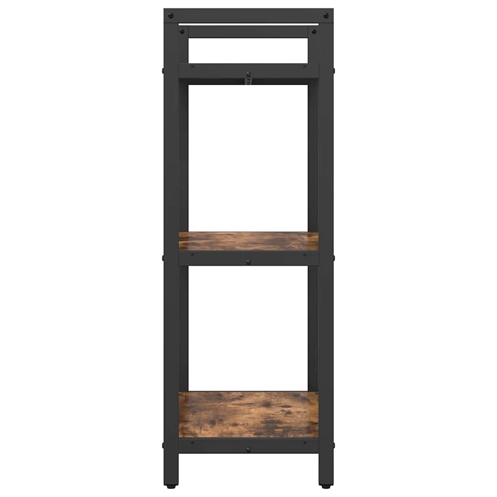 Étagère 3 niveaux 56 x 34 x 96 cm Bois d'ingénierie Chêne fumé - XIOS