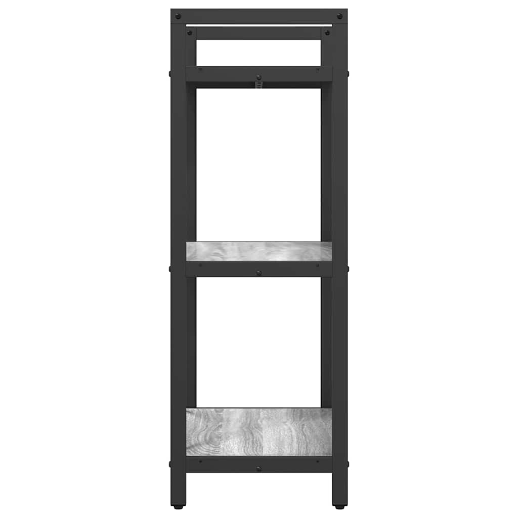 Étagère 3 niveaux 56 x 34 x 96 cm Bois d'ingénierie Gris Sonoma - XIOS