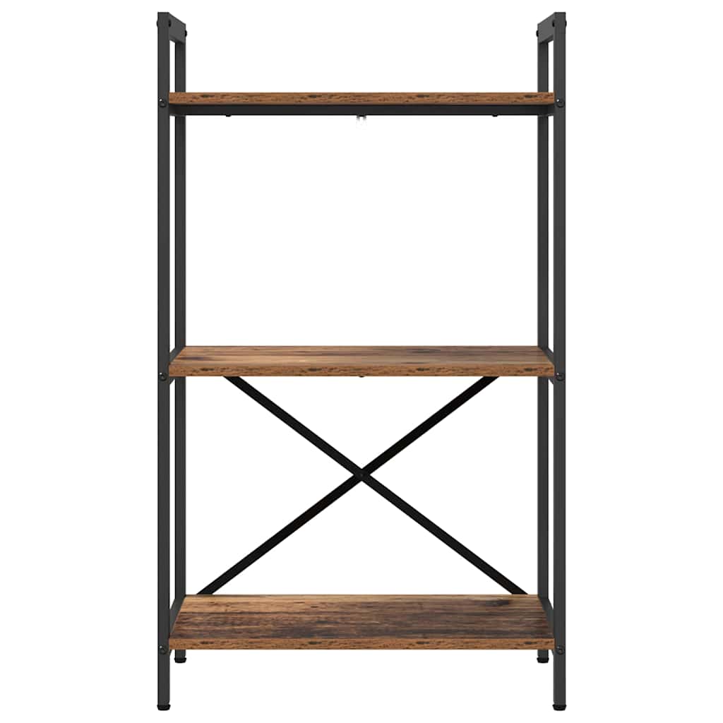 Étagère 3 niveaux 56 x 34 x 96 cm Bois d'ingénierie Bois Ancien - XIOS