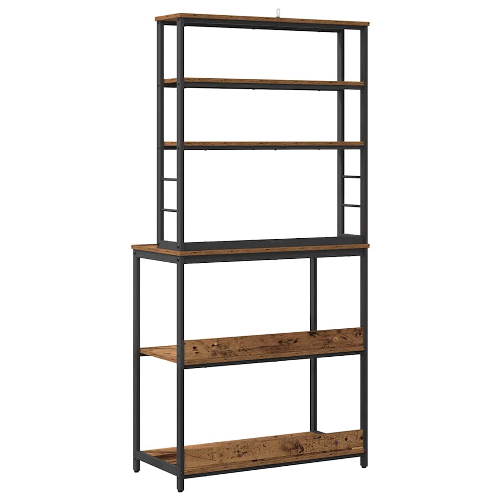 Étagère de cuisine Bois Ancien 80 x 40 x 168 cm - XIOS