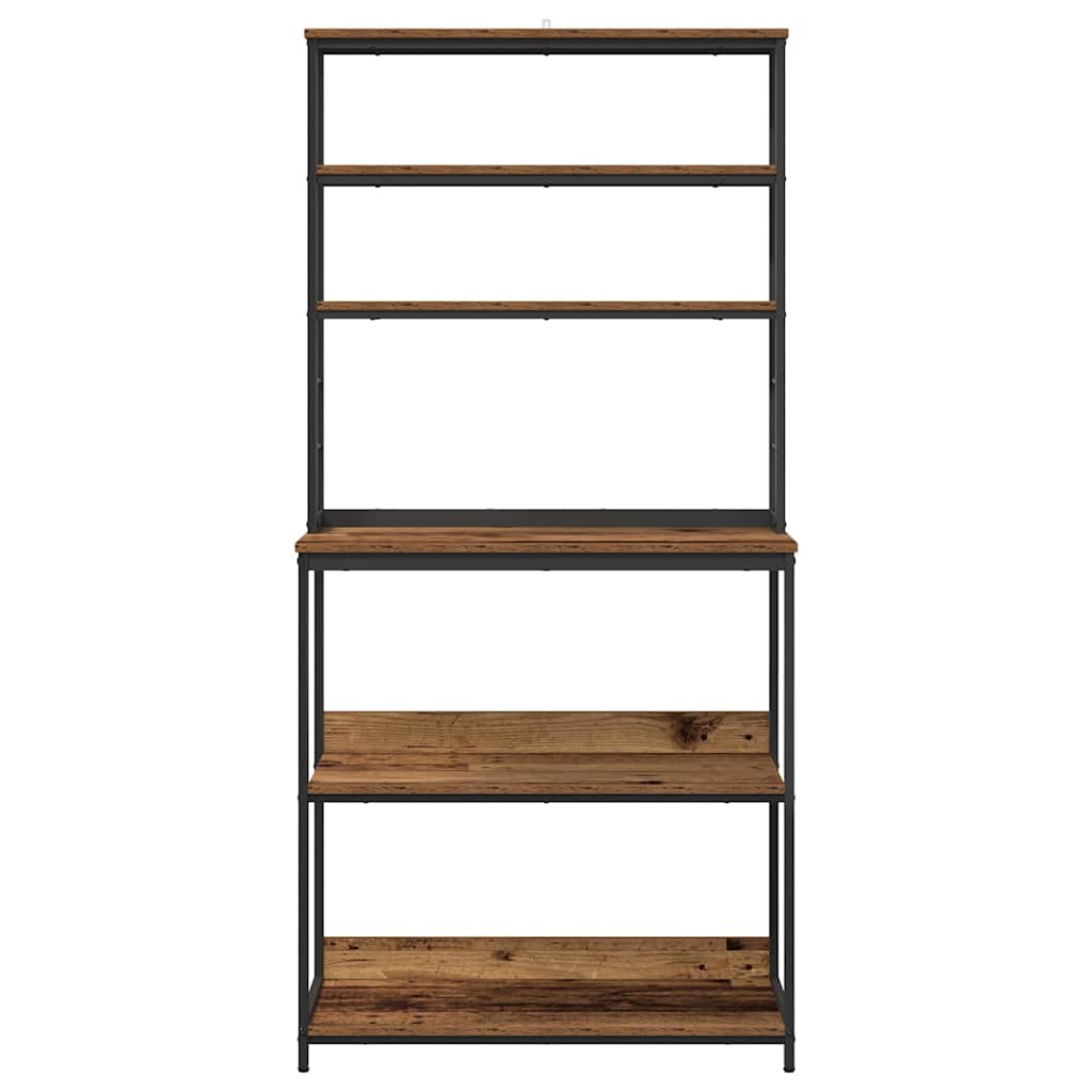 Étagère de cuisine Bois Ancien 80 x 40 x 168 cm - XIOS