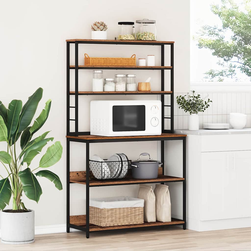 Étagère de cuisine Bois Ancien 100 x 40 x 168 cm - XIOS