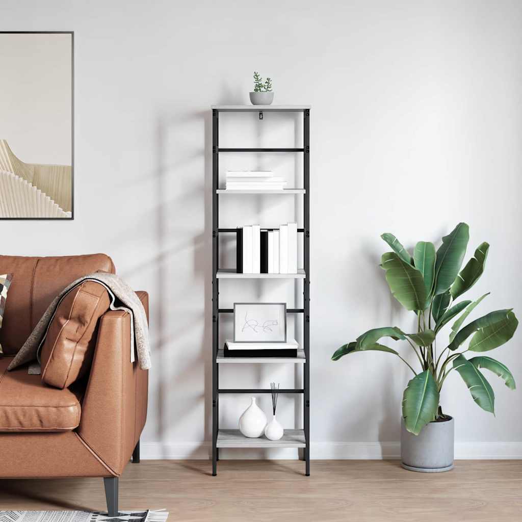 Étagère Gris Sonoma 40 x 29,5 x 149 cm Bois d'ingénierie - XIOS