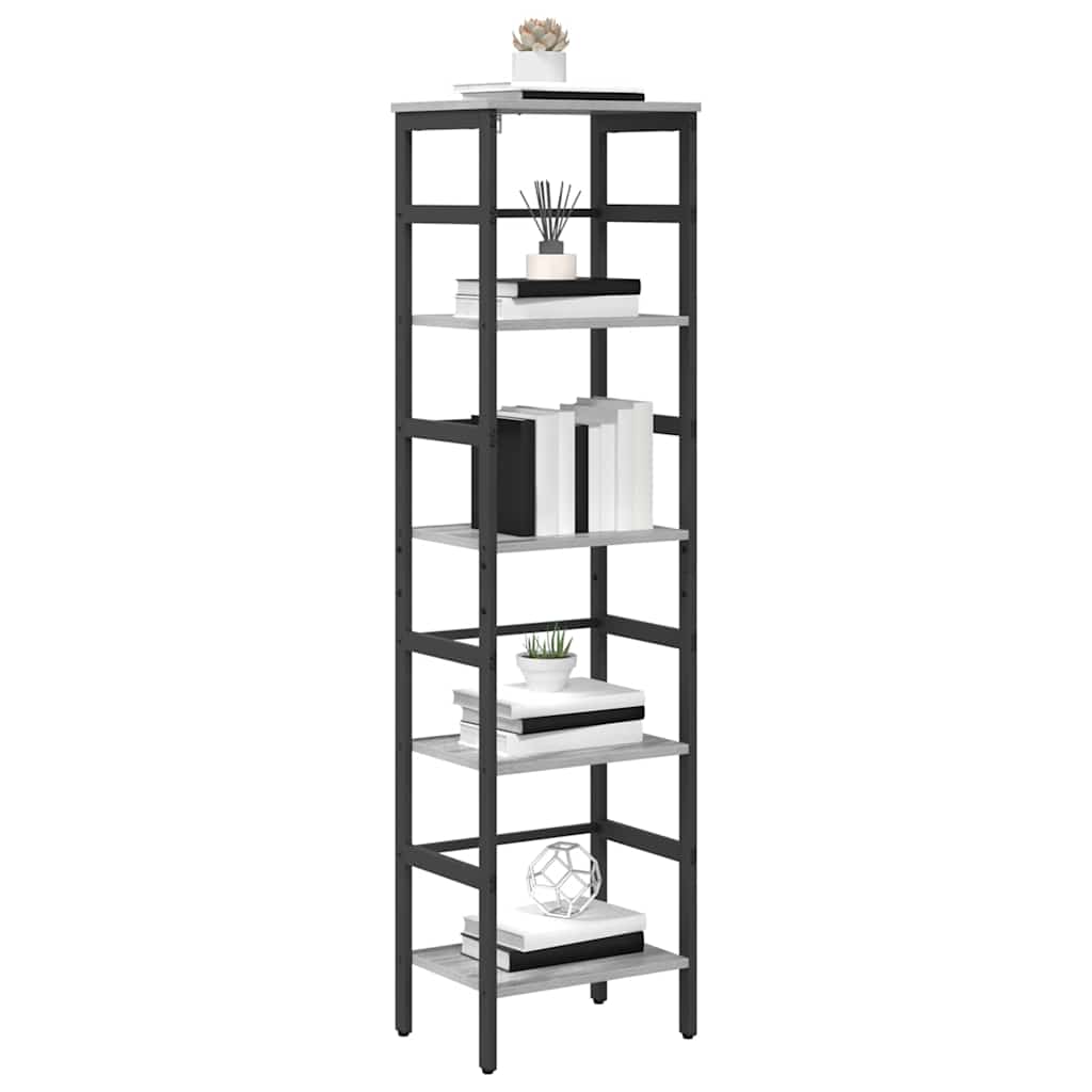 Étagère Gris Sonoma 40 x 29,5 x 149 cm Bois d'ingénierie - XIOS