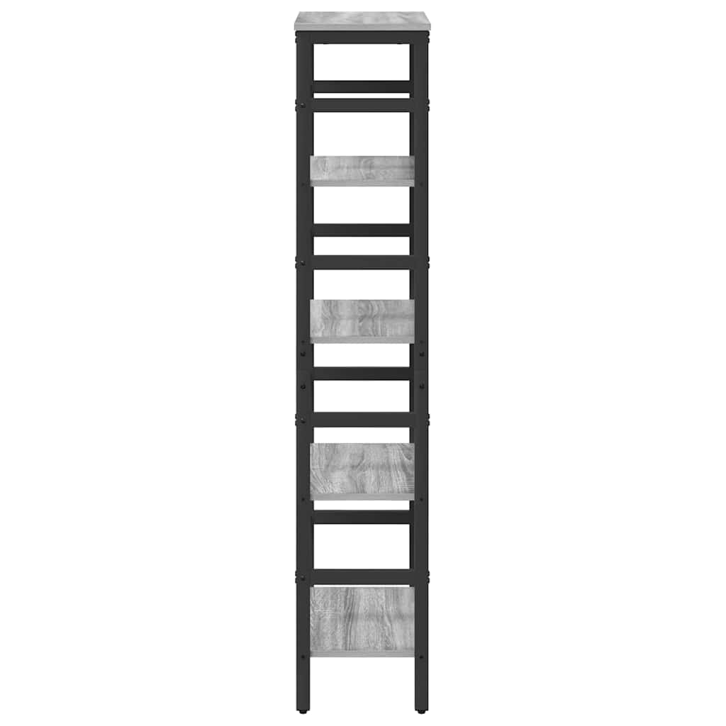 Étagère Gris Sonoma 40 x 29,5 x 149 cm Bois d'ingénierie - XIOS