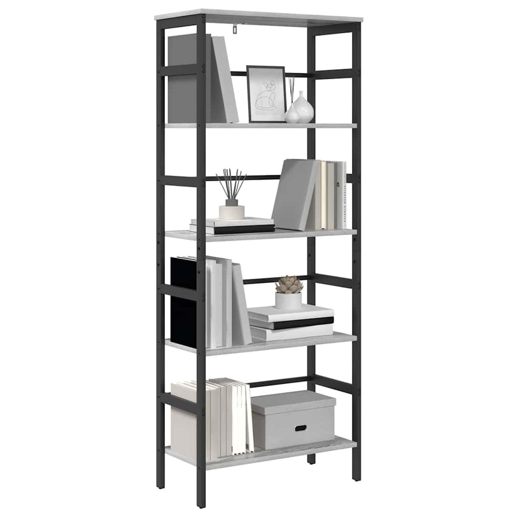 Étagère Gris Sonoma 60 x 29,5 x 149 cm Bois d'ingénierie - XIOS