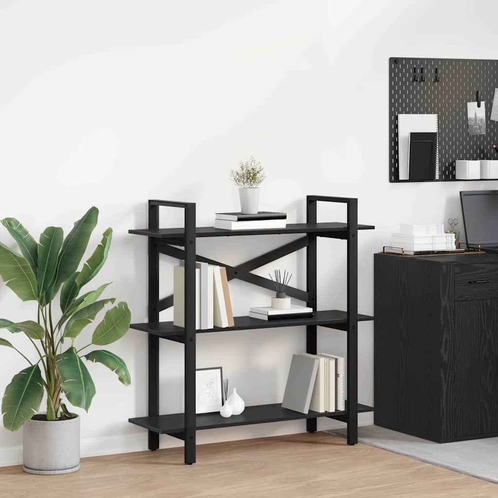 Étagère Chêne noir 100 x 33,5 x 102 cm Bois d'ingénierie - XIOS