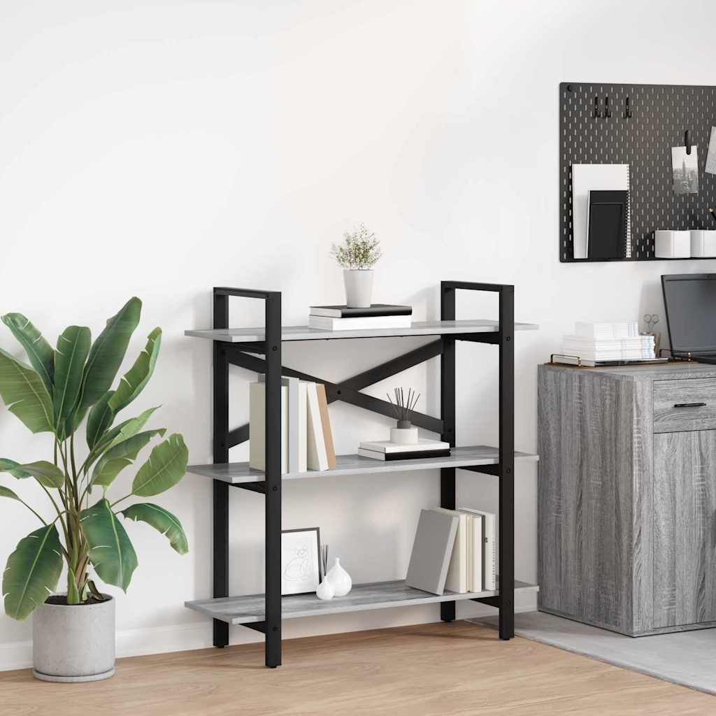 Étagère Gris Sonoma 100 x 33,5 x 102 cm Bois d'ingénierie - XIOS