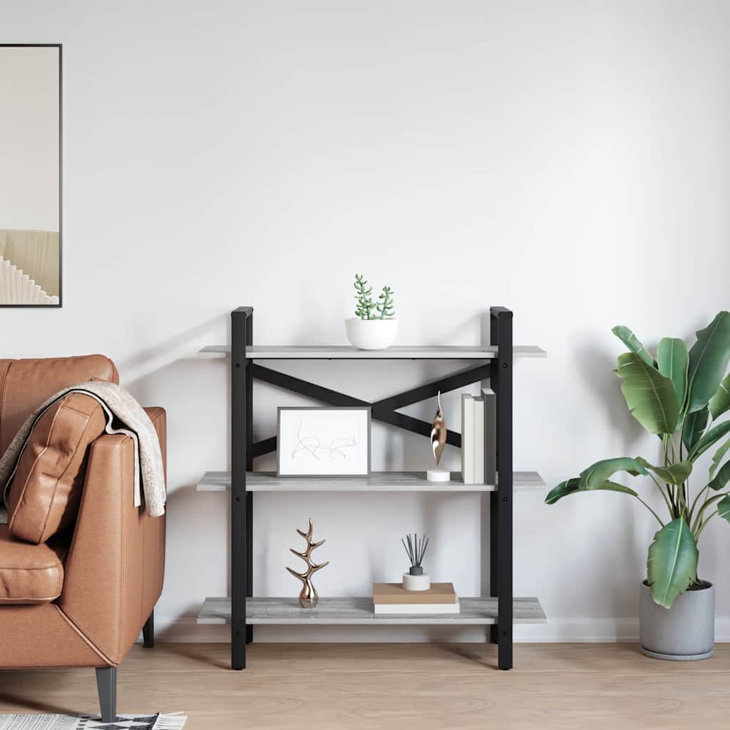 Étagère Gris Sonoma 100 x 33,5 x 102 cm Bois d'ingénierie - XIOS