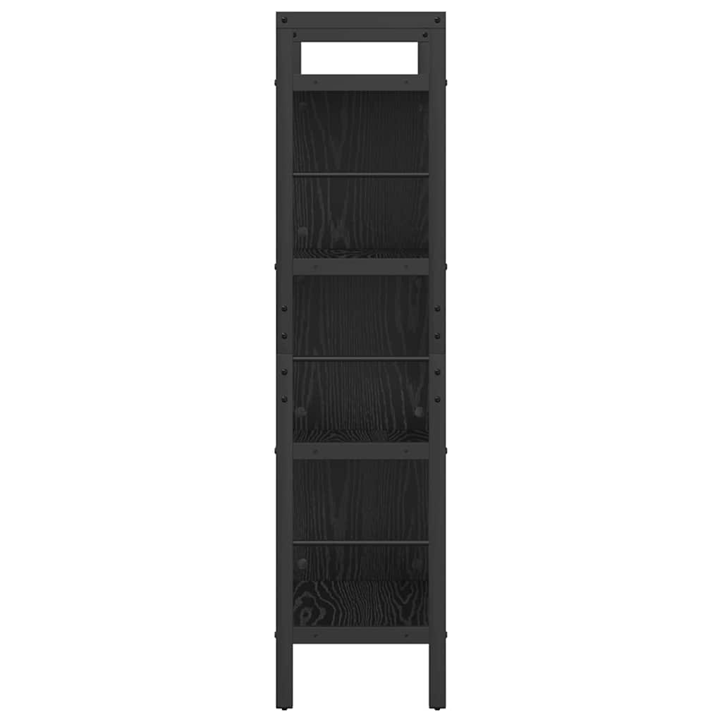 Étagère Chêne noir 75 x 30 x 123,5 cm Bois d'ingénierie - XIOS