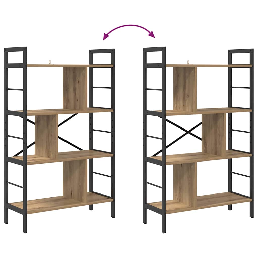 Étagère Chêne artisanal 75 x 30 x 123,5 cm Bois d'ingénierie - XIOS