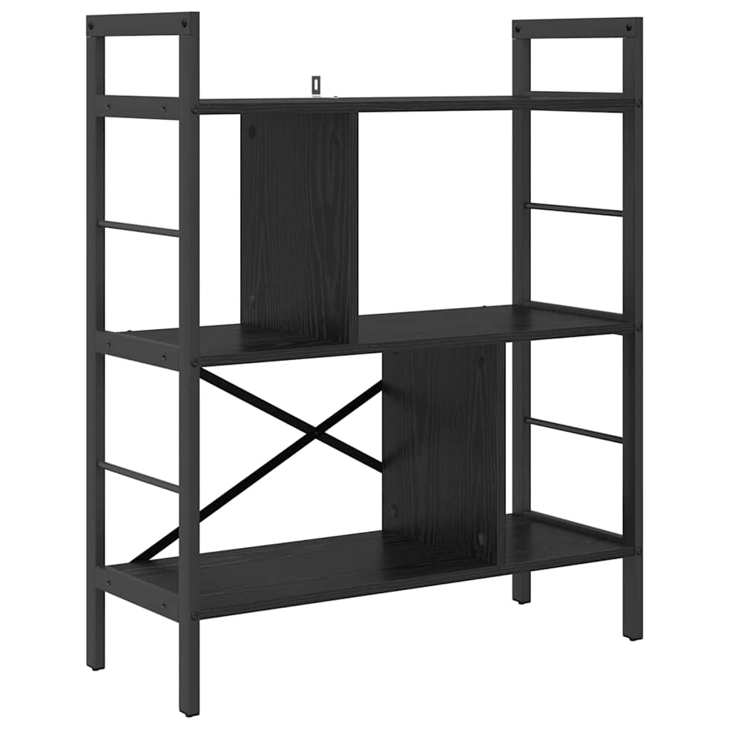Étagère Chêne noir 75 x 30 x 91 cm Bois d'ingénierie - XIOS