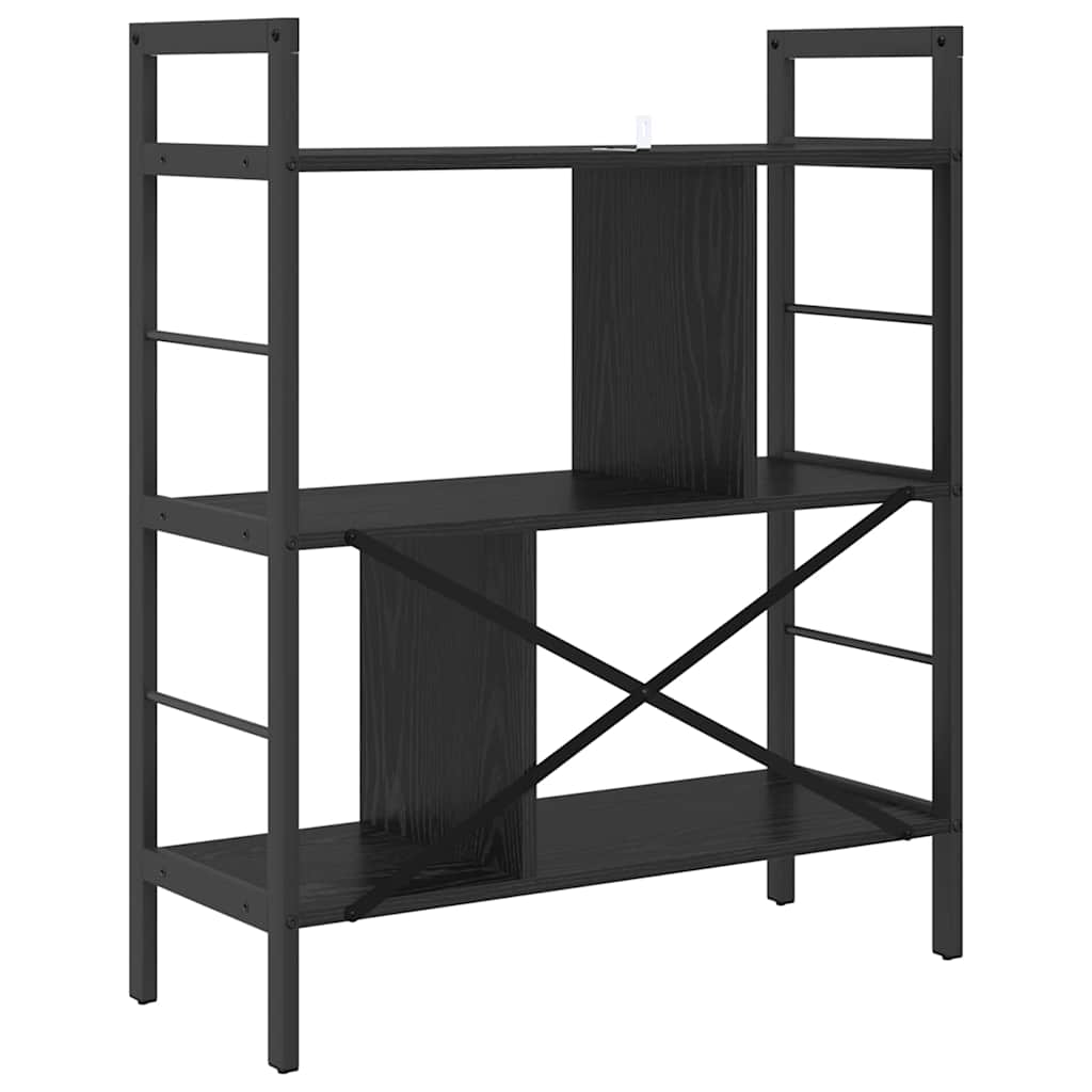 Étagère Chêne noir 75 x 30 x 91 cm Bois d'ingénierie - XIOS