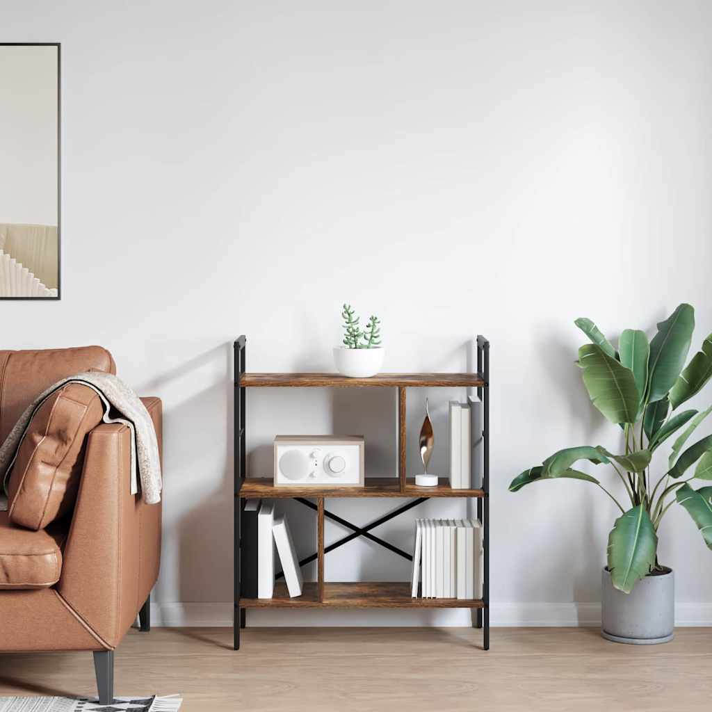 Étagère Chêne fumé 75 x 30 x 91 cm Bois d'ingénierie - XIOS