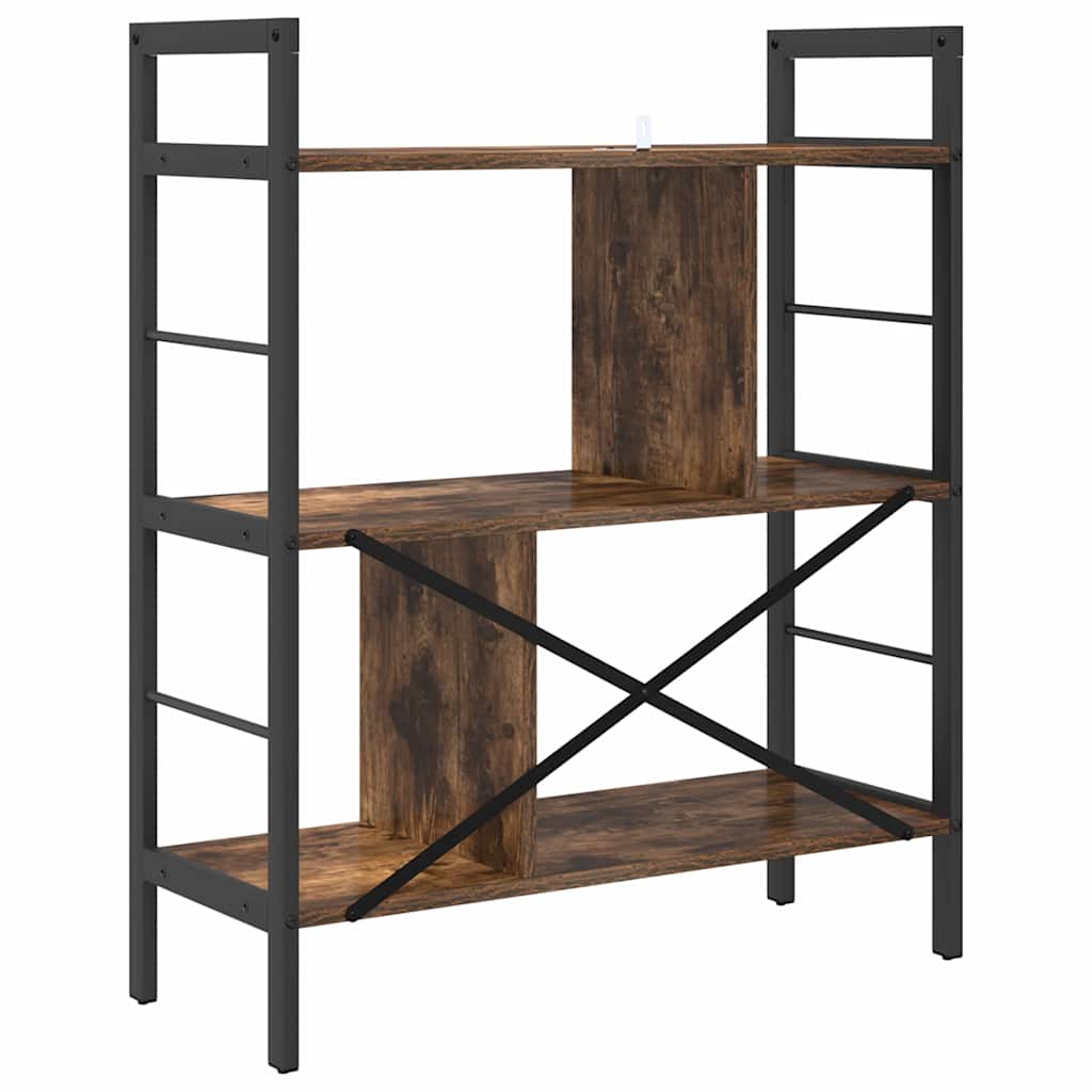 Étagère Chêne fumé 75 x 30 x 91 cm Bois d'ingénierie - XIOS