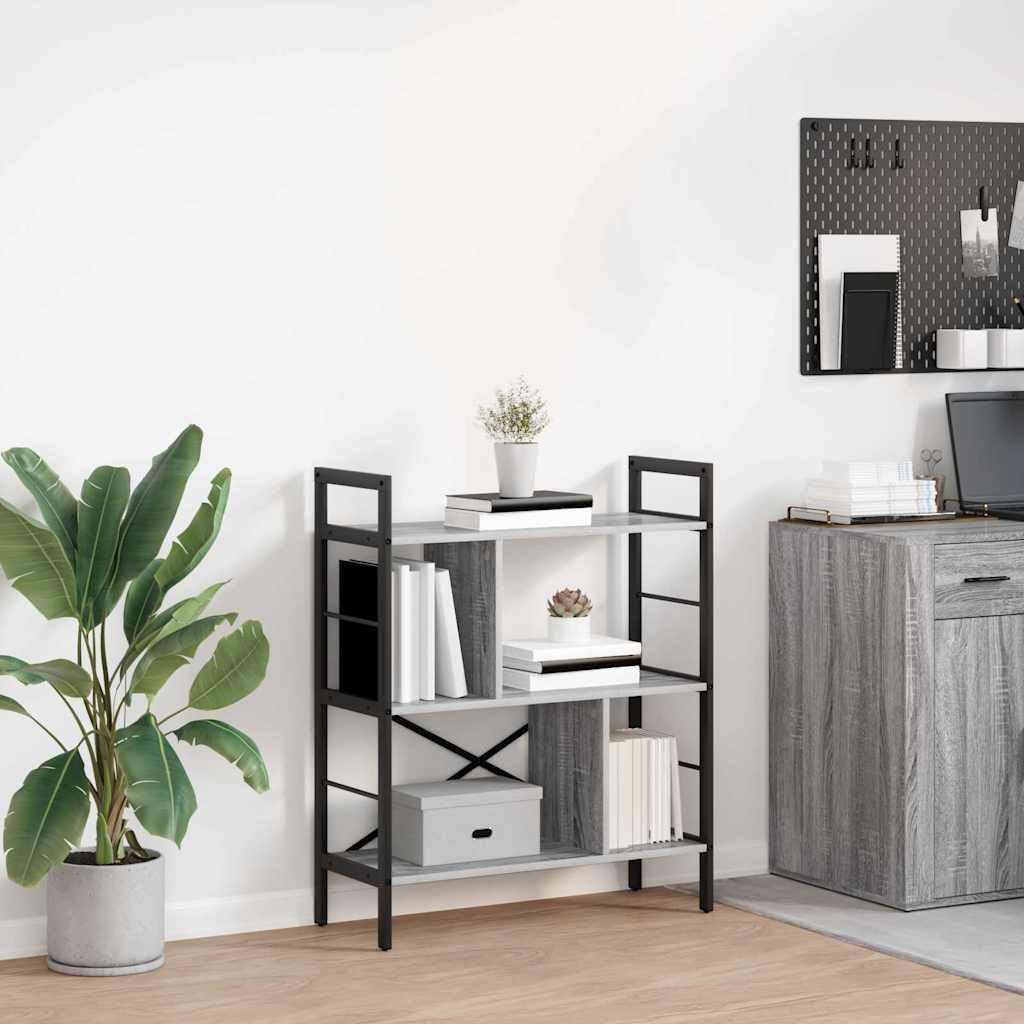 Étagère Gris Sonoma 75 x 30 x 91 cm Bois d'ingénierie - XIOS