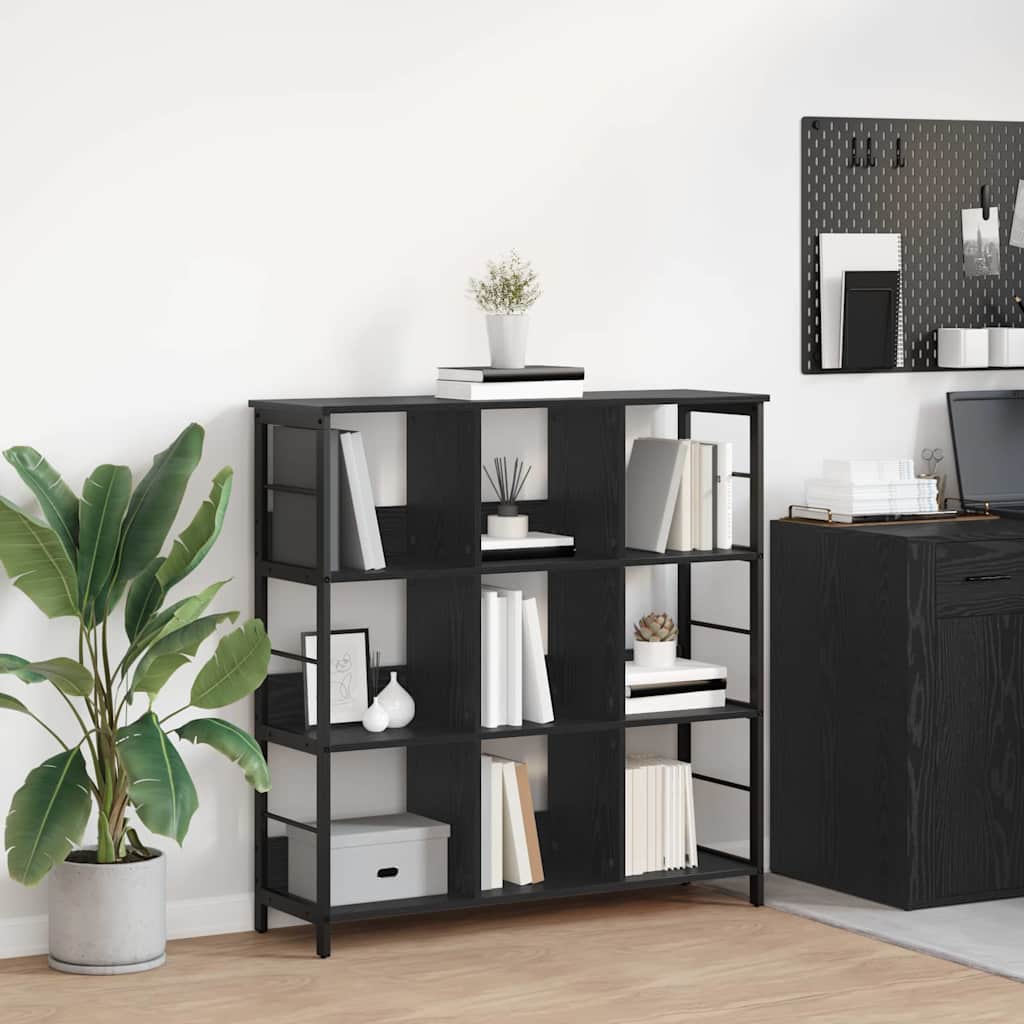 Étagère Chêne noir 102 x 32 x 104,5 cm Bois d'ingénierie - XIOS