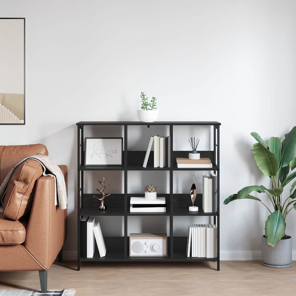 Étagère Chêne noir 102 x 32 x 104,5 cm Bois d'ingénierie - XIOS