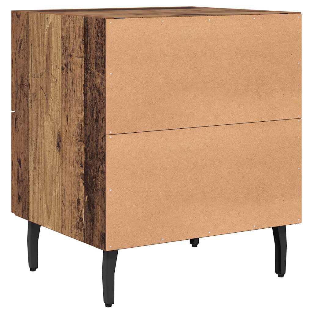 Cabinet de chevet 2 pcs Bois ancien 40 x 35 x 47,5 cm - XIOS