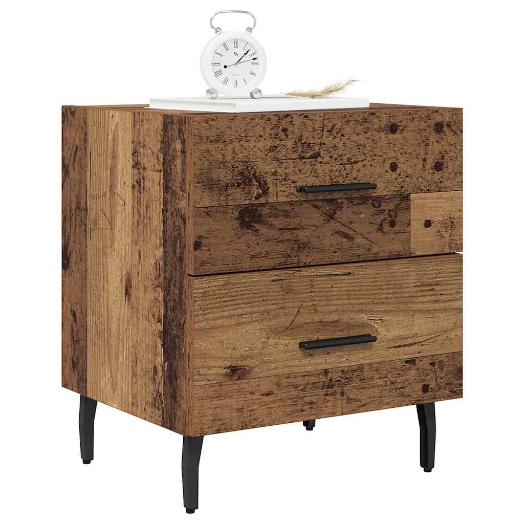 Cabinet de chevet 2 pcs Bois ancien 40 x 35 x 47.5 cm