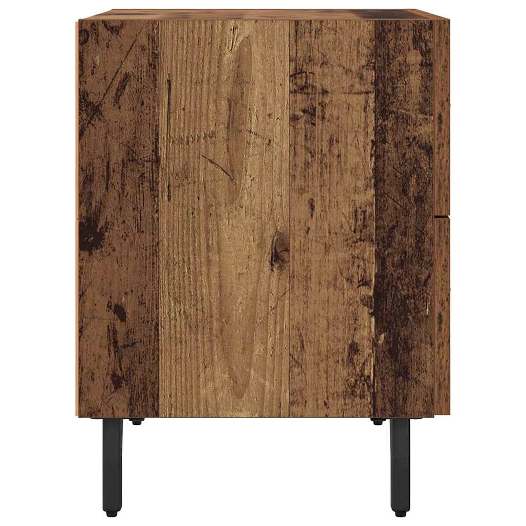 Cabinet de chevet 2 pcs Bois ancien 40 x 35 x 47,5 cm - XIOS
