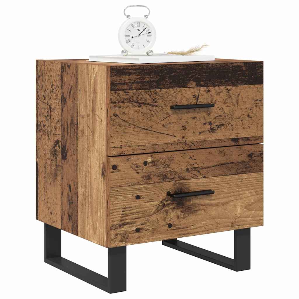 Cabinet de chevet 2 pcs Bois ancien 40 x 35 x 47.5 cm - XIOS