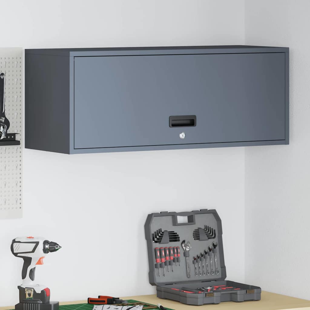 Armoire murale pour garage Anthracite 90 x 33 x 35 cm - XIOS