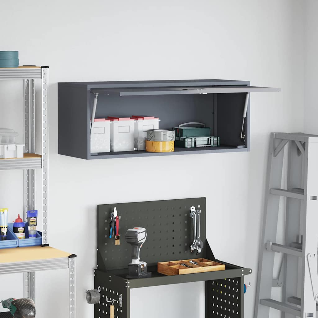 Armoire murale pour garage Anthracite 90 x 33 x 35 cm - XIOS