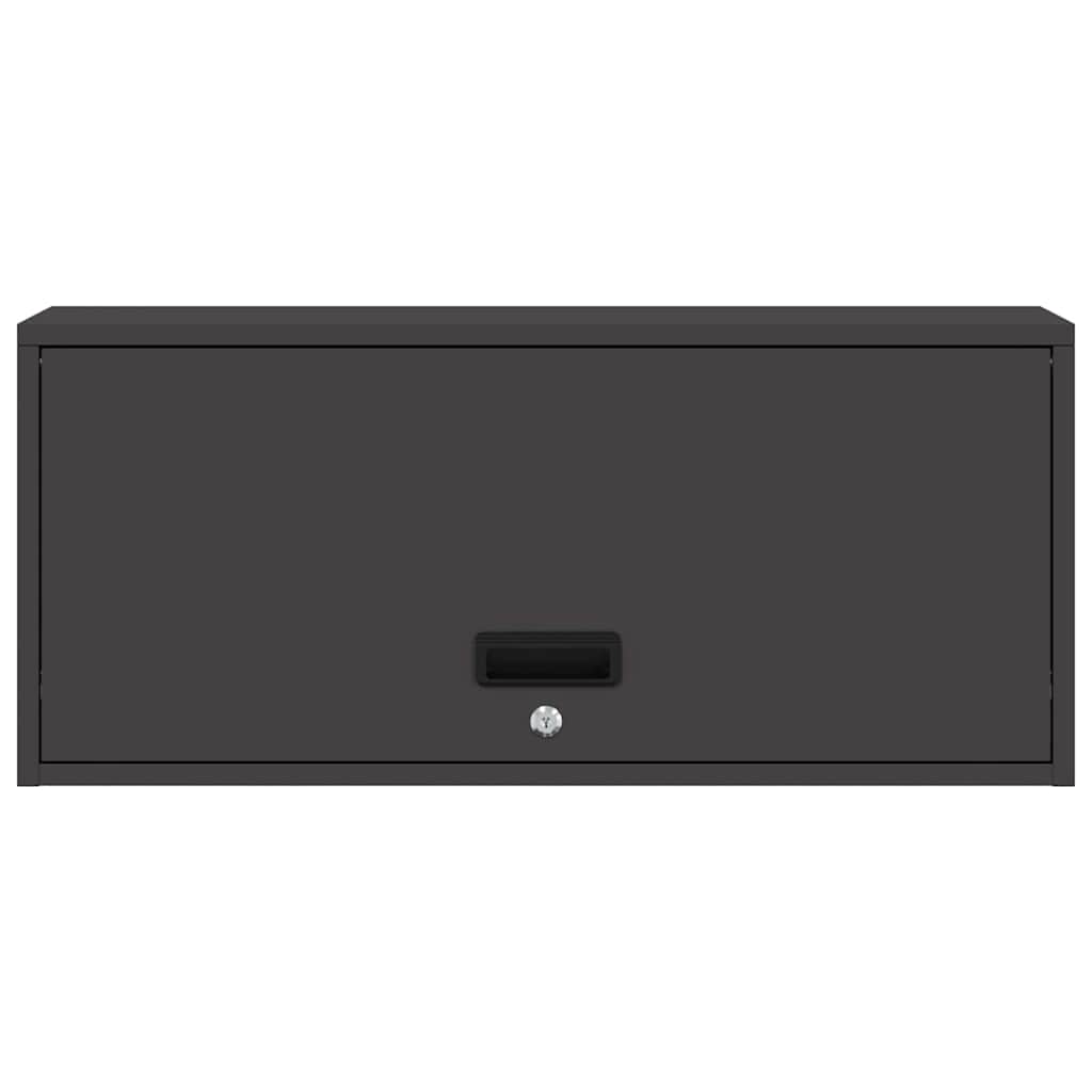 Armoire murale pour garage Noir 80 x 33 x 35 cm - XIOS