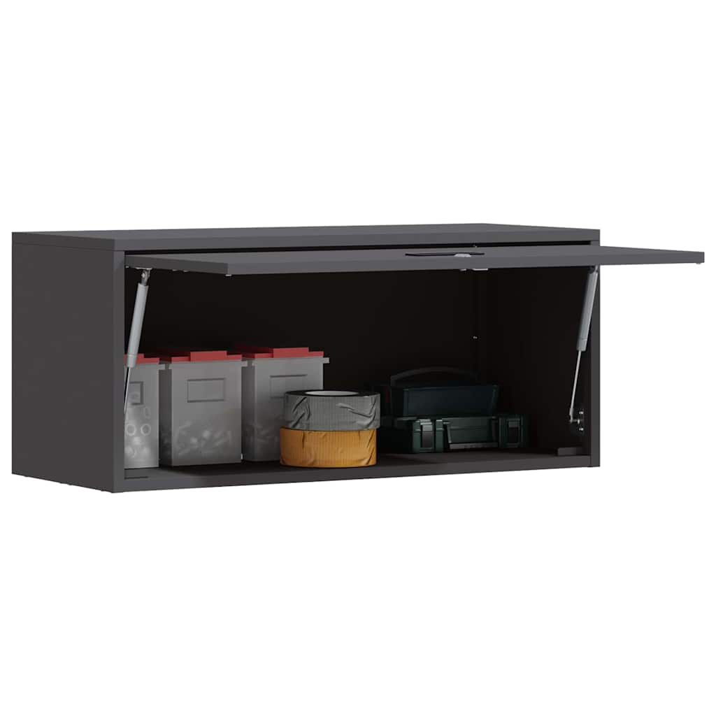 Armoire murale pour garage Noir 80 x 33 x 35 cm - XIOS