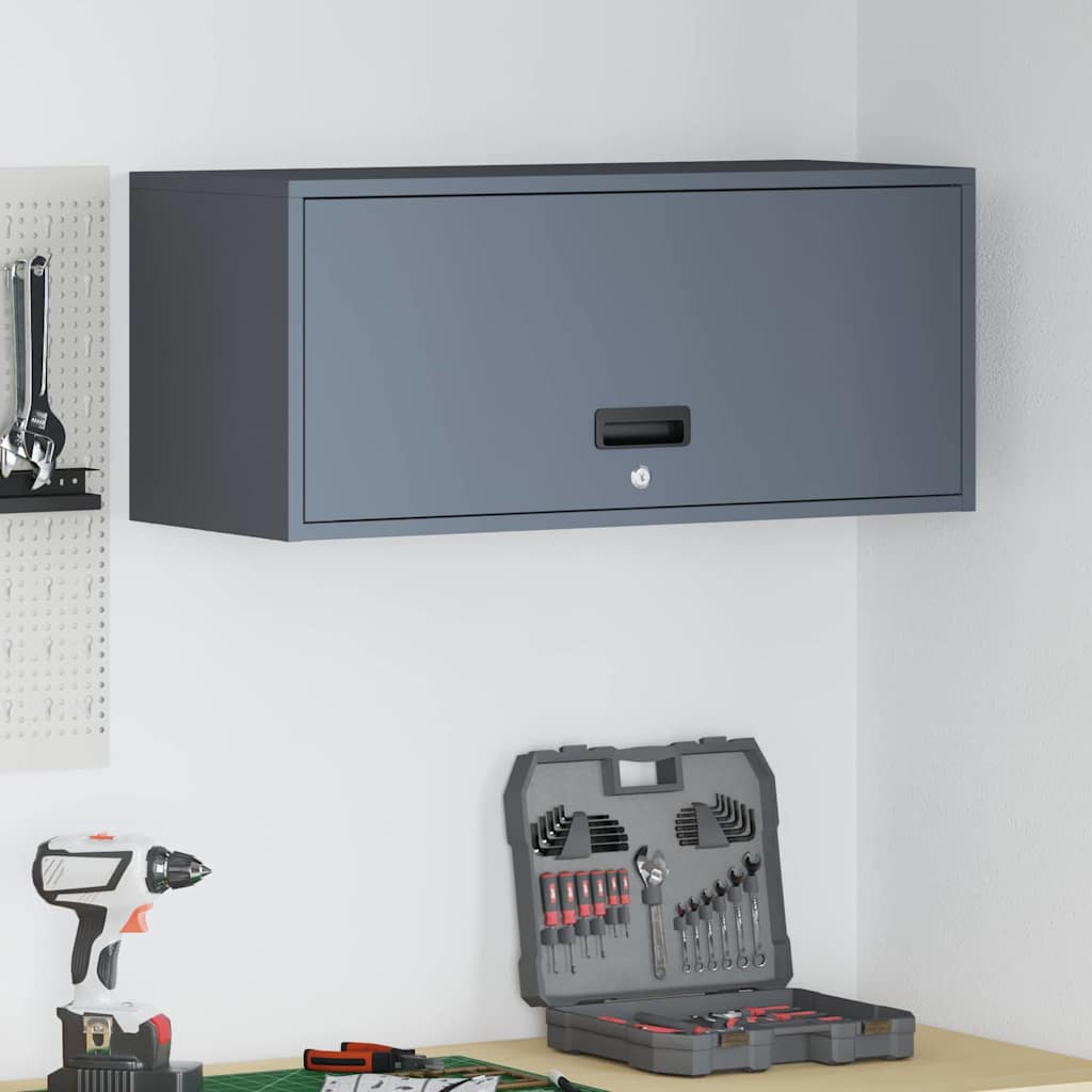 Armoire murale pour garage Anthracite 80 x 33 x 35 cm - XIOS