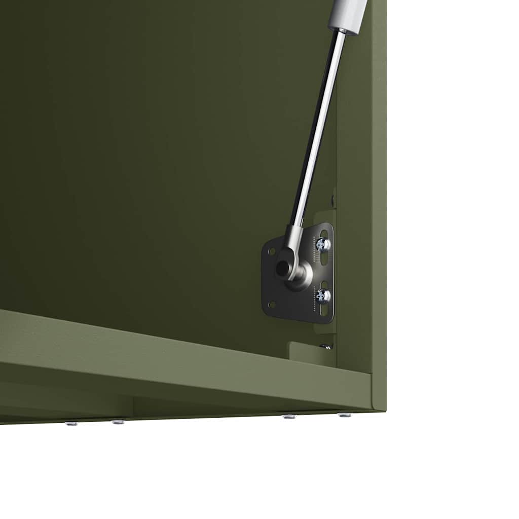 Armoire murale pour garage Vert olive 80 x 33 x 35 cm - XIOS