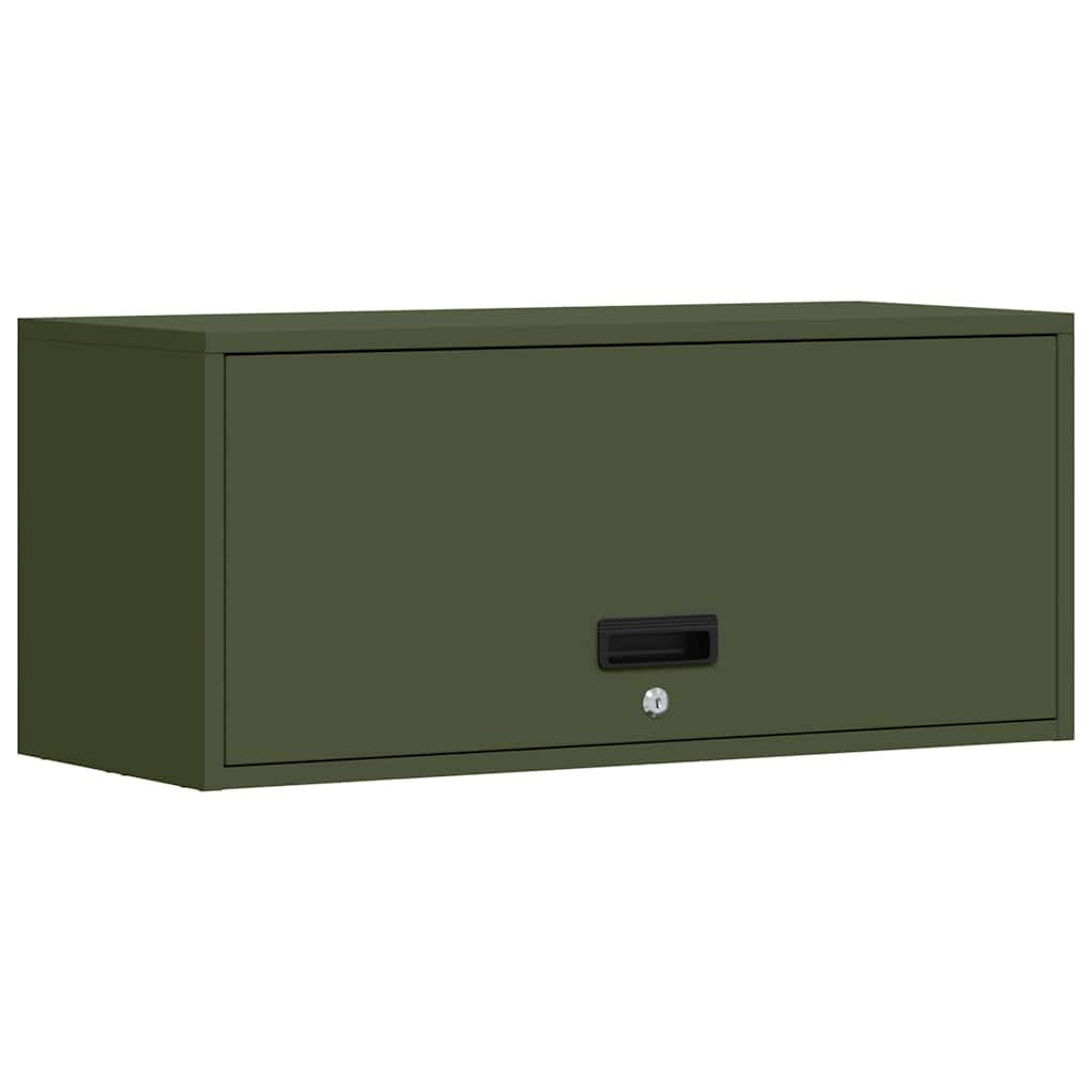 Armoire murale pour garage Vert olive 80 x 33 x 35 cm - XIOS