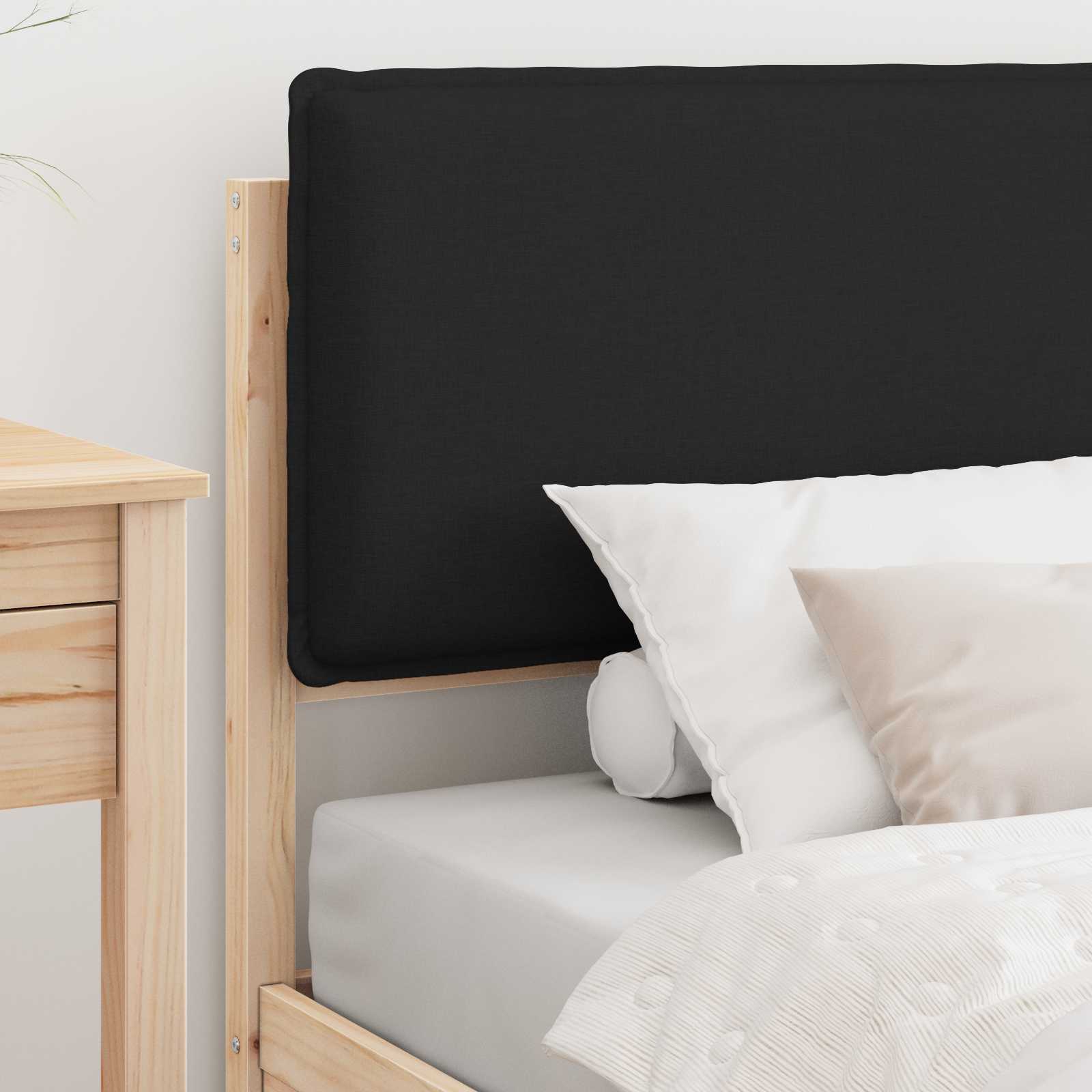 Cadre de lit avec tête de lit rembourrée Noir 100 x 200 cm - XIOS