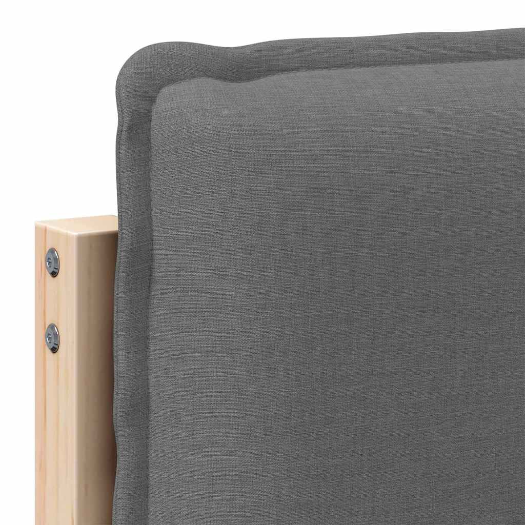 Tête de lit capitonnée Gris Naturel et Clair 180 cm Pin massif - XIOS