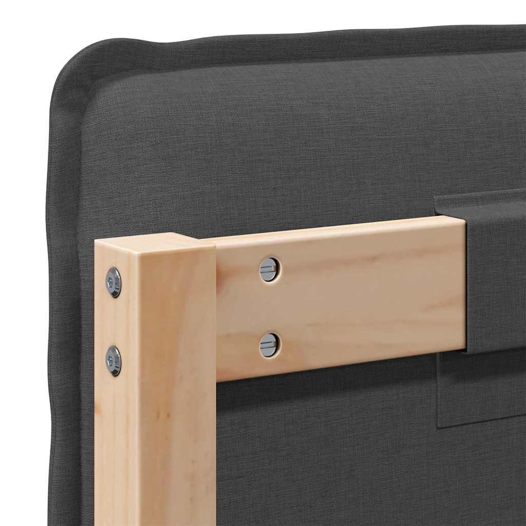 Tête de lit capitonnée Gris Naturel et Foncé 180 cm Pin massif - XIOS