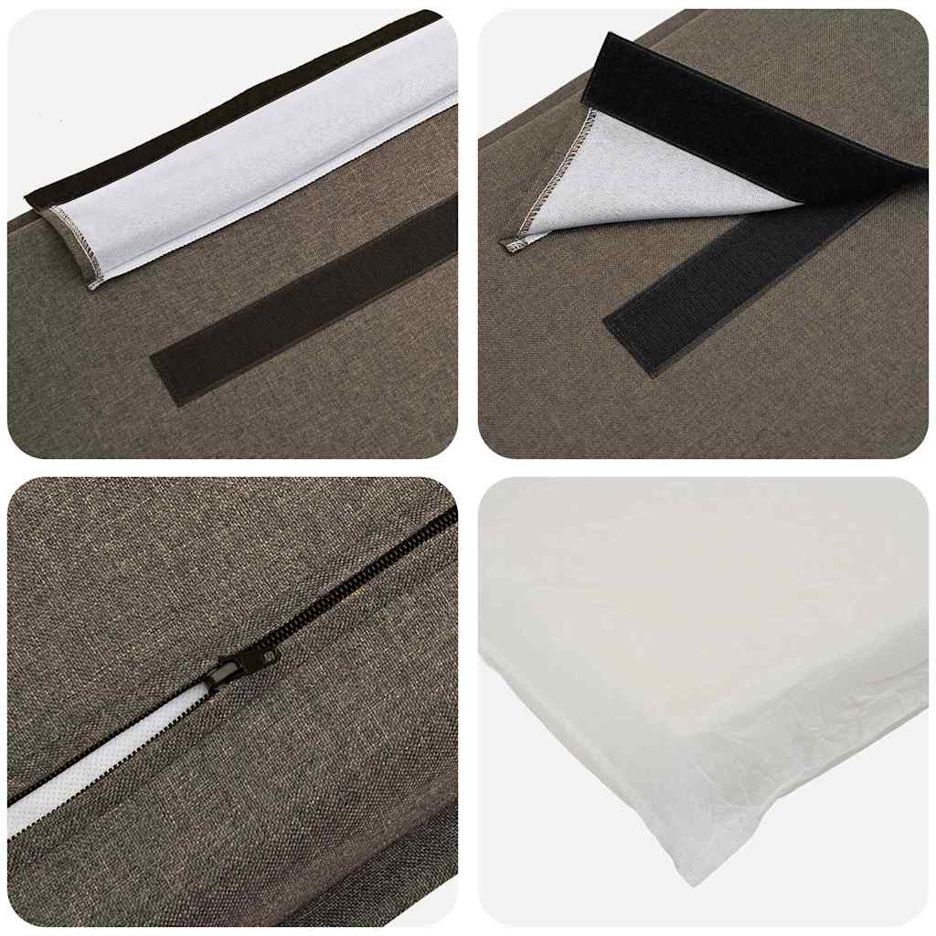 Tête de lit capitonnée Gris Naturel et Clair 180 cm Pin massif - XIOS