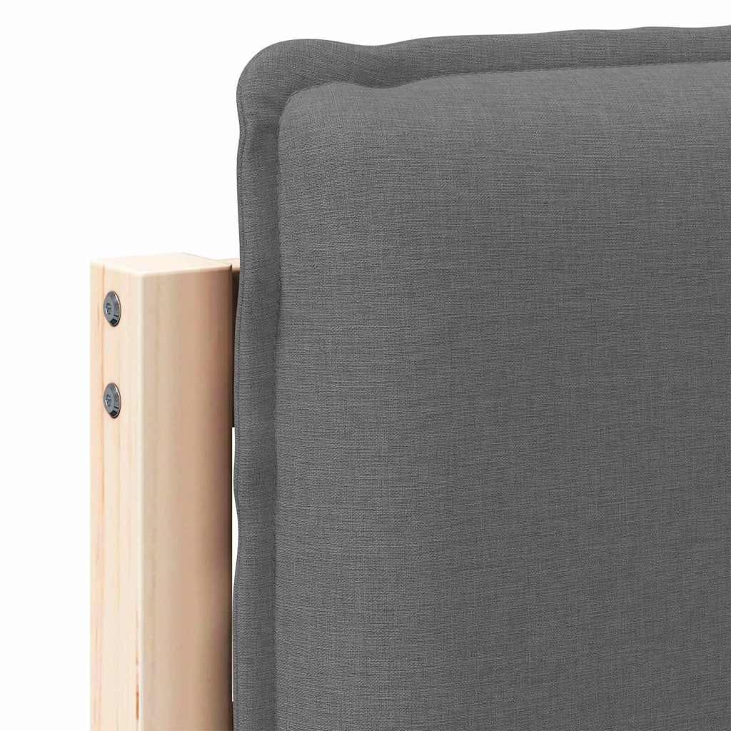 Tête de lit capitonnée Gris Naturel et Clair 150 cm Pin massif - XIOS